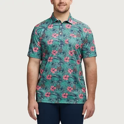 IZOD Sunshield Performance Big and Tall Mens Classic Fit Short Sleeve Pocket Polo Shirt