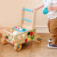 Melissa & Doug Wooden Shape Sorting Grocery Cart