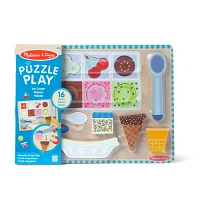 Melissa & Doug Wooden Mag Ice Cream Puzzle & Play Set 16-pc. Puzzle