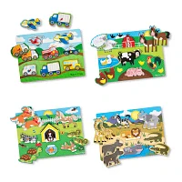 Melissa & Doug Peg Puzzle Bundle Puzzle