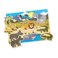 Melissa & Doug Peg Puzzle Bundle 4-pc. Puzzle