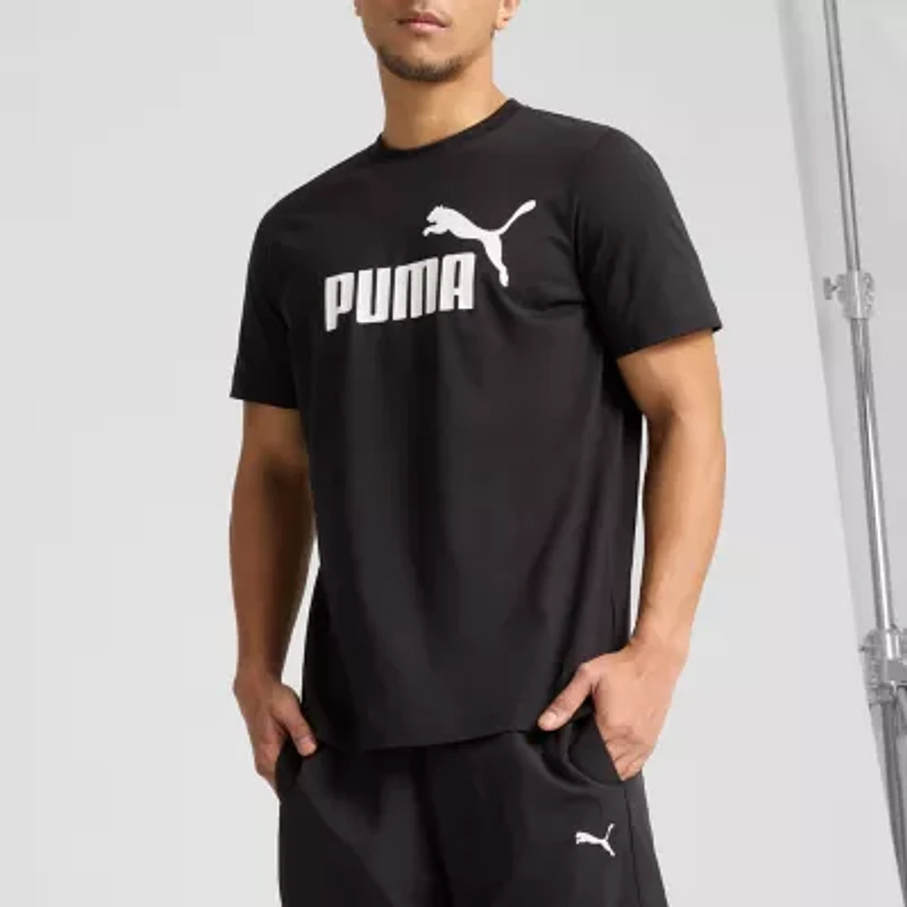 PUMA Mens Crew Neck Short Sleeve Regular Fit Graphic T-Shirt