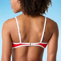 Mynah Adjustable Straps Bandeau Bikini Swimsuit Top