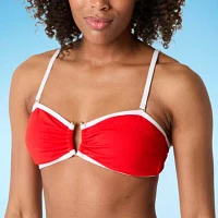 Mynah Adjustable Straps Bandeau Bikini Swimsuit Top