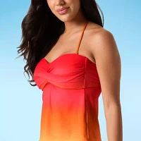 Mynah Lined Ombre Tankini Swimsuit Top