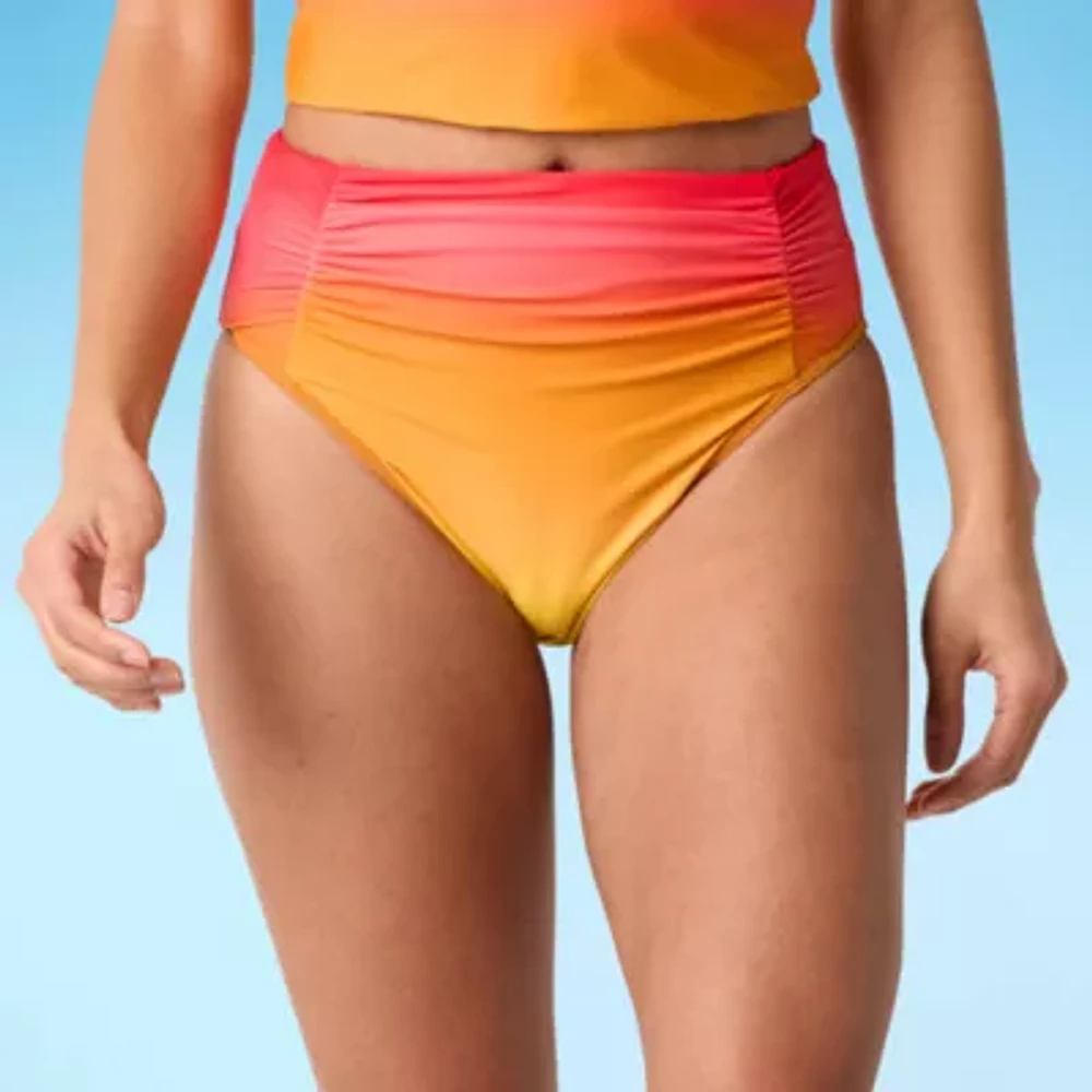 Mynah Womens Lined Ombre High Waist Bikini Swimsuit Bottom