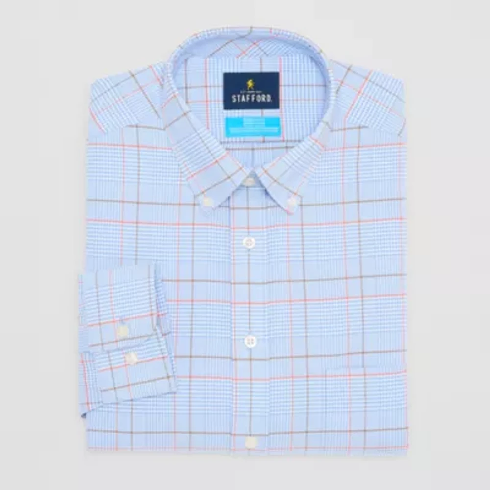 Stafford Mens Regular Fit Long Sleeve Dress Shirt