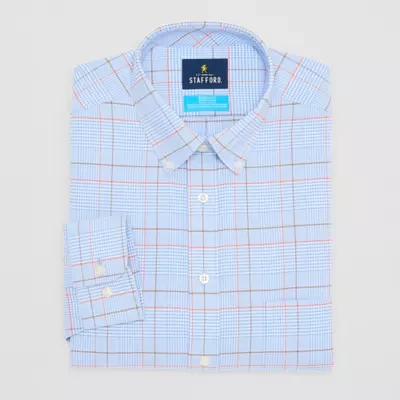 Stafford Mens Regular Fit Long Sleeve Dress Shirt