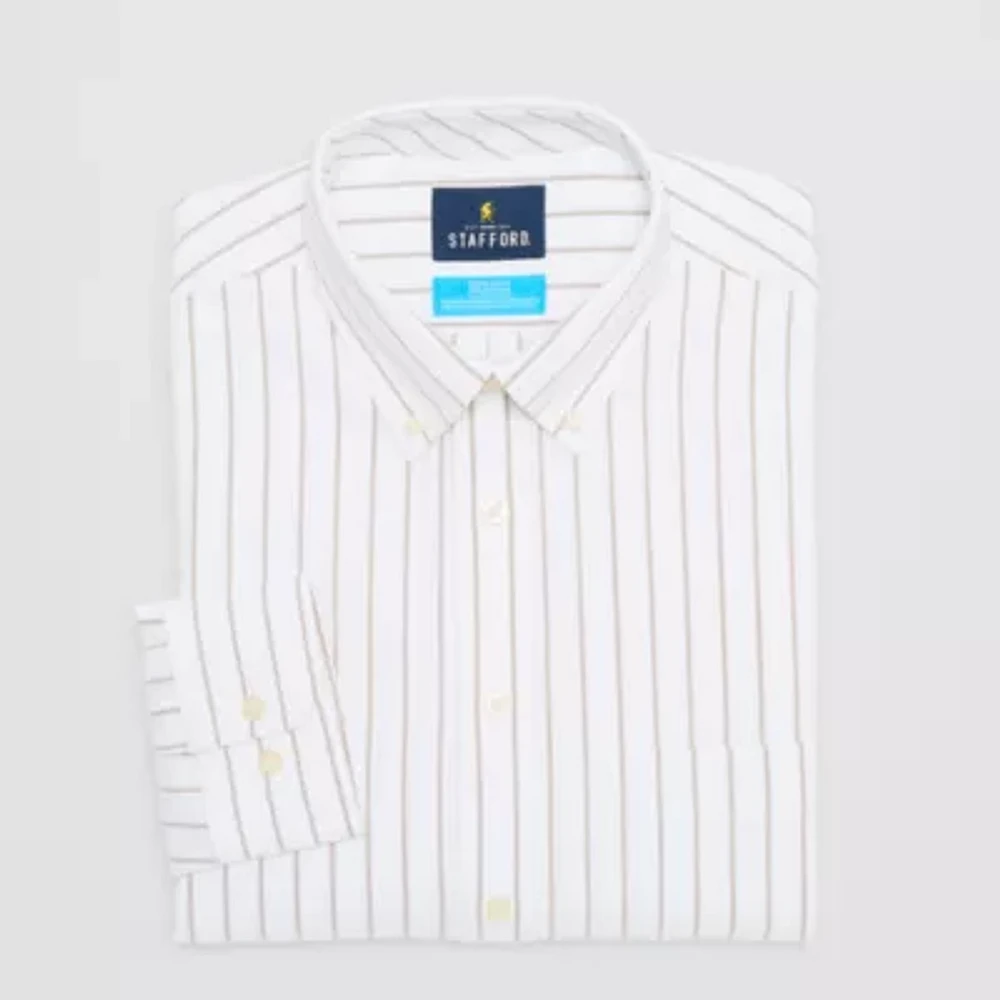 Stafford Mens Regular Fit Long Sleeve Dress Shirt