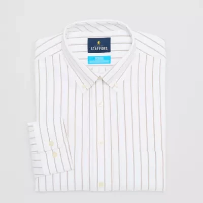 Stafford Mens Regular Fit Long Sleeve Dress Shirt