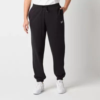 Reebok Womens French Terry Mid Rise Jogger Pant