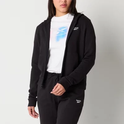 Reebok Womens French Terry Long Sleeve Hoodie