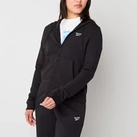 Reebok Womens French Terry Long Sleeve Hoodie
