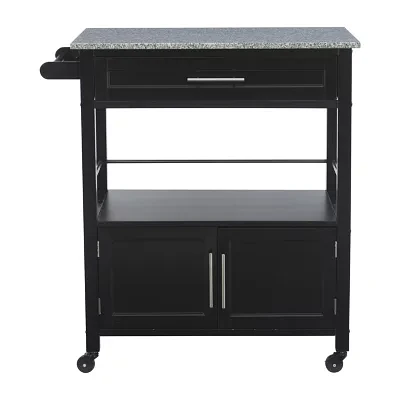 Granite-Top Kitchen Cart