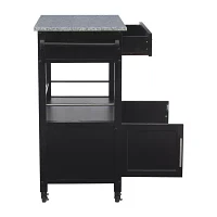 Granite-Top Kitchen Cart
