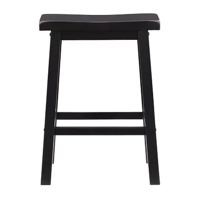 Barberry Counter Height Stool in Antique Black