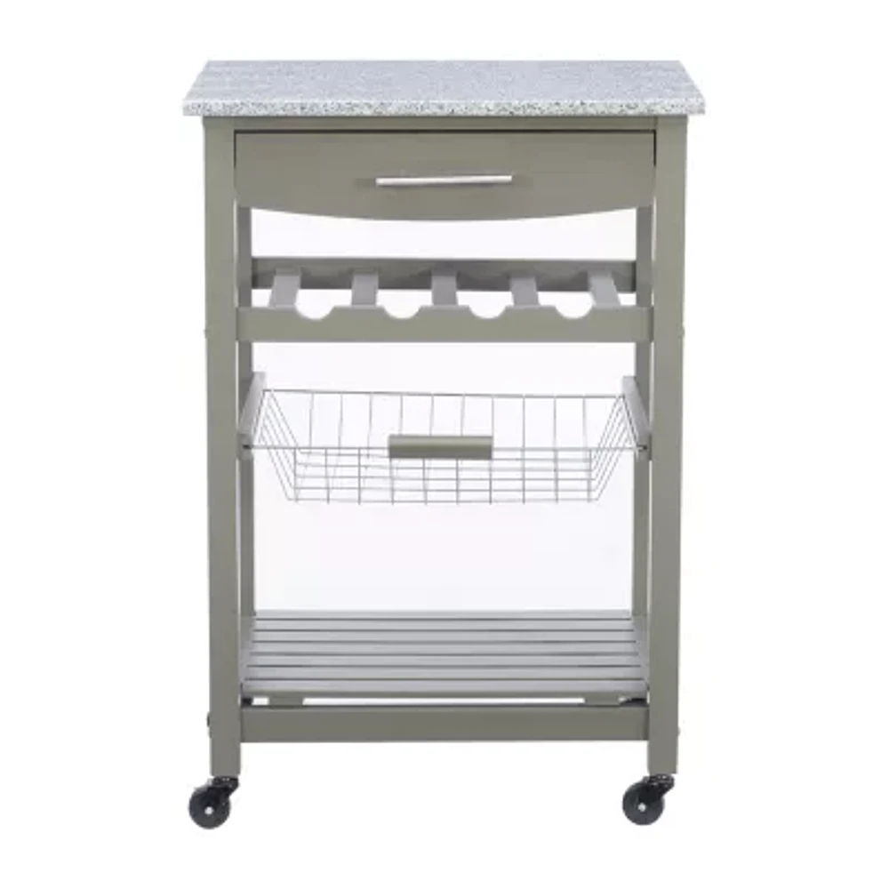 Roger Granite Top Kitchen Island