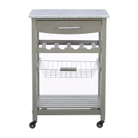 Roger Granite Top Kitchen Island