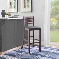 Triena Ladder Barstool with Back