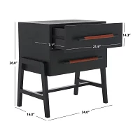 Tiona 2-Drawer Nightstand