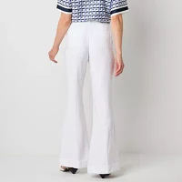 Worthington Womens Regular Fit Wide Leg Trouser