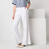Worthington Womens Regular Fit Wide Leg Trouser