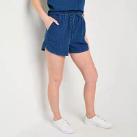 a.n.a Soft Drape Womens Pull-On Short