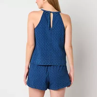 a.n.a Soft Drape Womens Halter Neck Sleeveless Tank Top