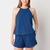 a.n.a Soft Drape Womens Halter Neck Sleeveless Tank Top