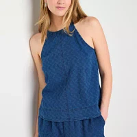 a.n.a Soft Drape Womens Halter Neck Sleeveless Tank Top