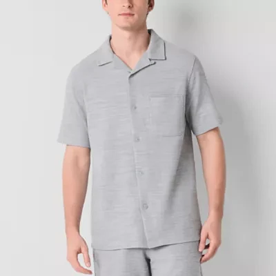 Frye and Co. Mens Regular Fit Short Sleeve Button-Down Shirt