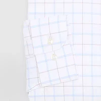 Stafford Slim Smart Tech Mens Fit Stretch Fabric Wrinkle Free Long Sleeve Dress Shirt