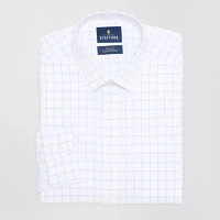 Stafford Slim Smart Tech Mens Fit Stretch Fabric Wrinkle Free Long Sleeve Dress Shirt