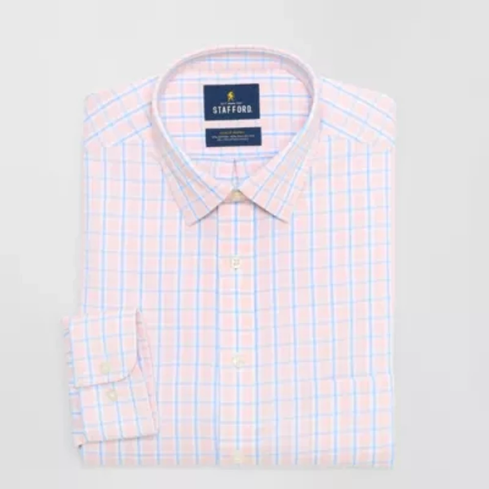 Stafford Mens Regular Fit Long Sleeve Dress Shirt