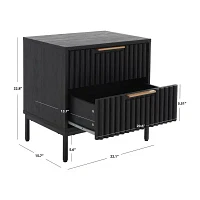 Lylia 2-Drawer Nightstand