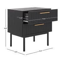 Axelle 2-Drawer Nightstand