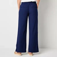 St. John's Bay-Tall Loose Fit Wide Leg Trouser