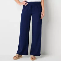 St. John's Bay-Tall Loose Fit Wide Leg Trouser