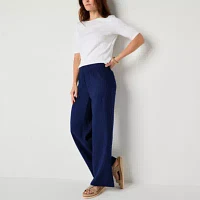 St. John's Bay-Tall Loose Fit Wide Leg Trouser