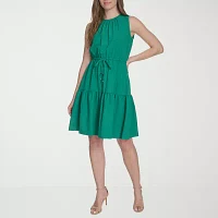 Marc New York Womens Sleeveless Fit + Flare Dress
