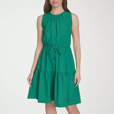 Marc New York Womens Sleeveless Fit + Flare Dress