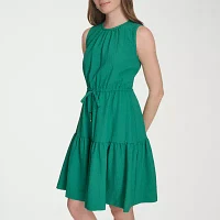 Marc New York Womens Sleeveless Fit + Flare Dress