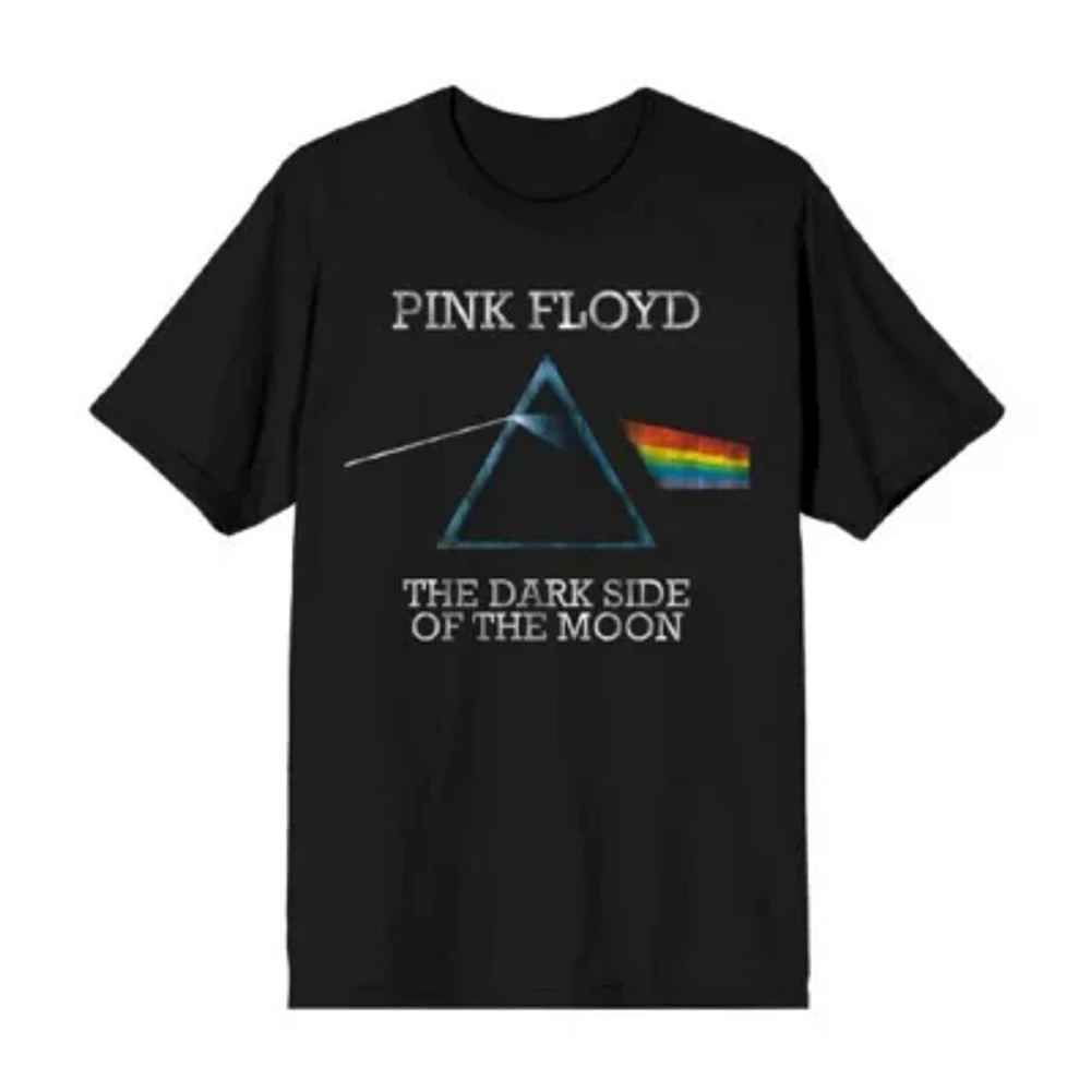 Mens Short Sleeve Pink Floyd Graphic T-Shirt