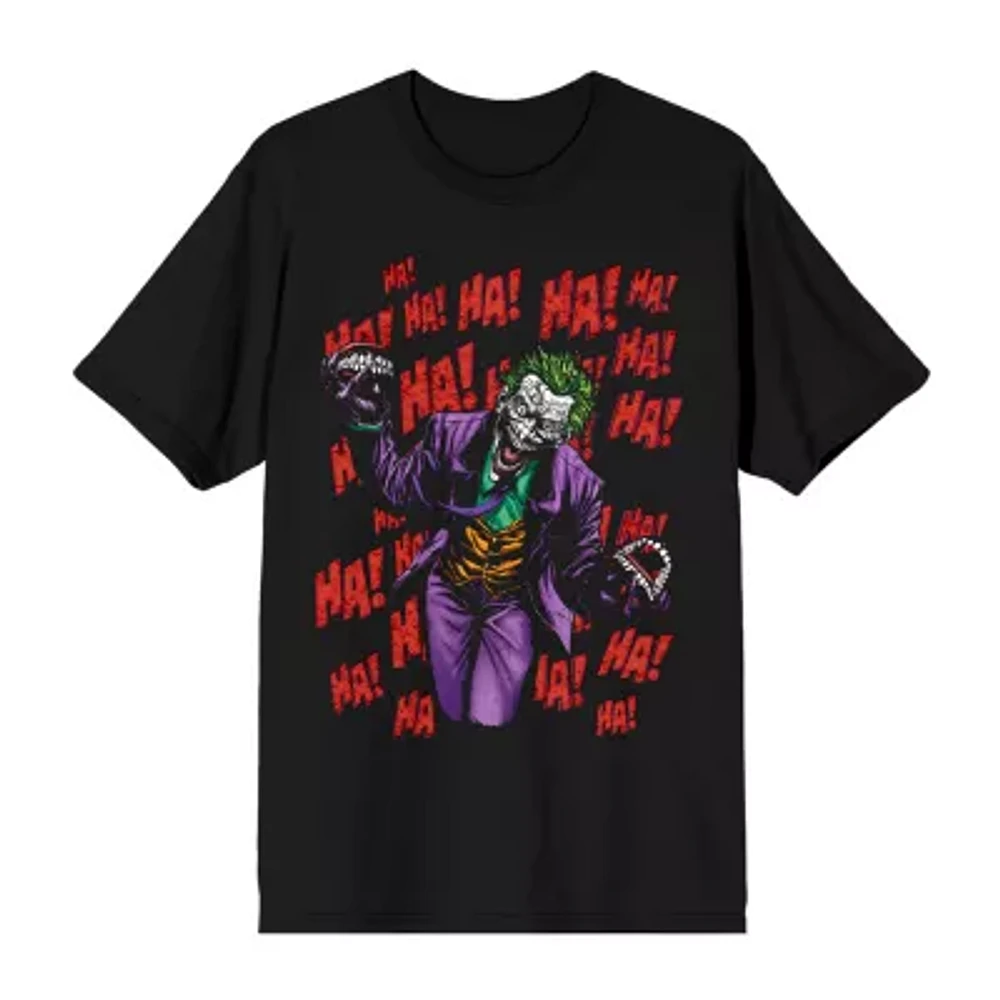 Mens Short Sleeve Joker Graphic T-Shirt