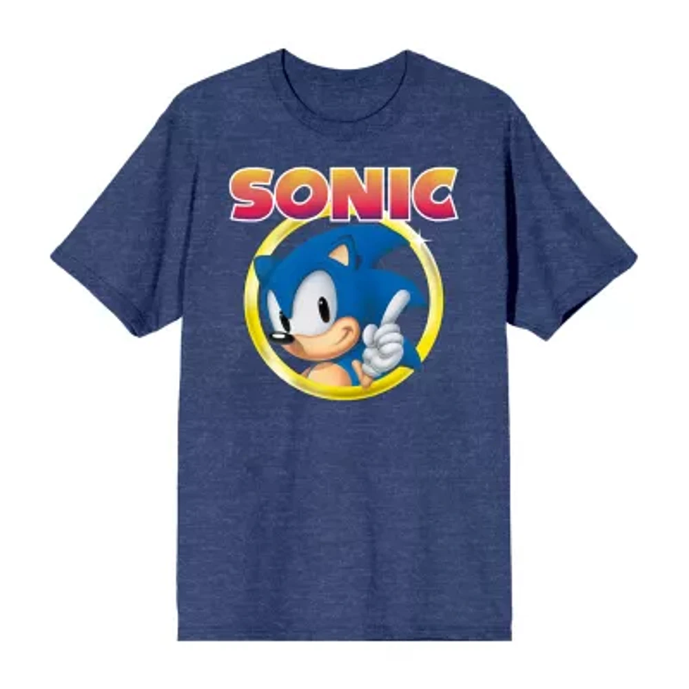 Mens Short Sleeve Sonic the Hedgehog Graphic T-Shirt