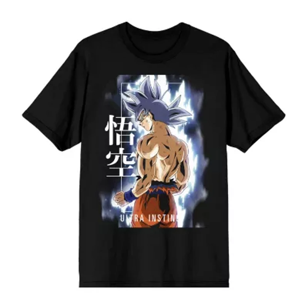 Novelty Mens Crew Neck Short Sleeve Relaxed Fit Anime Dragon Ball Z Graphic T-Shirt