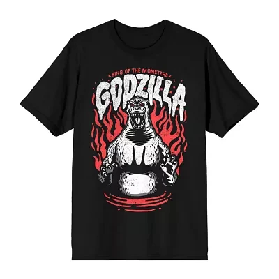 Mens Short Sleeve Godzilla Graphic T-Shirt