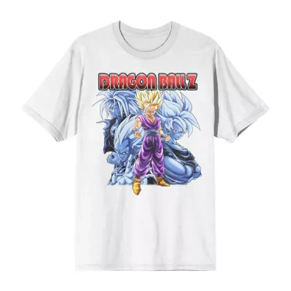 Novelty Mens Crew Neck Short Sleeve Relaxed Fit Anime Dragon Ball Z Graphic T-Shirt