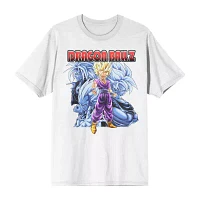 Novelty Mens Crew Neck Short Sleeve Relaxed Fit Anime Dragon Ball Z Graphic T-Shirt