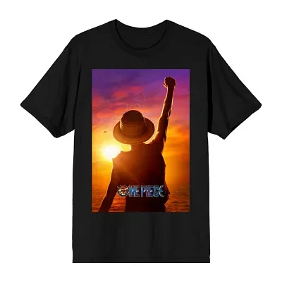 Novelty Mens Crew Neck Short Sleeve Relaxed Fit Graphic T-Shirt